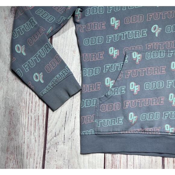 Odd Future Ofwgkta All Over Print Tyler The Creator Hoodie Sweater Mens Sz Small - Picture 4 of 10